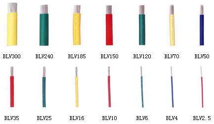 軟線BV、BLV、BVR、BVV、BLVV、BVVB、BLVVB、BV105